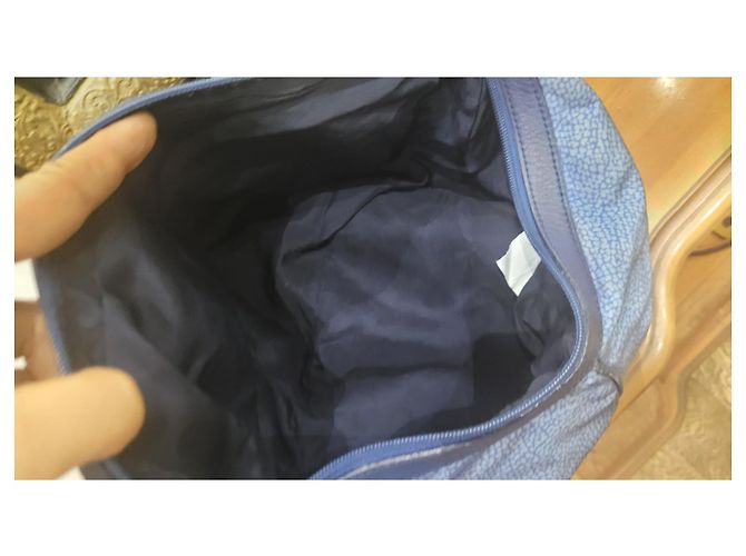 Autre Marque Borbonese borsa tracolla tote bag Blu chiaro - vista 13
