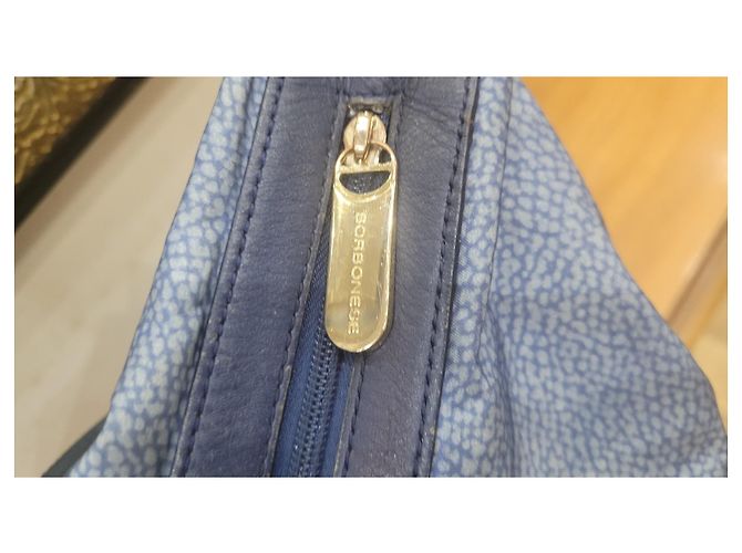 Autre Marque Borbonese borsa tracolla tote bag Blu chiaro - vista 15