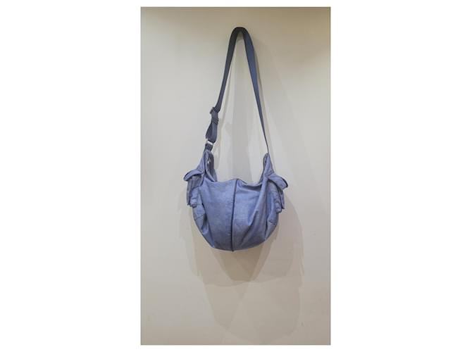 Autre Marque Borbonese borsa tracolla tote bag Blu chiaro - vista 2