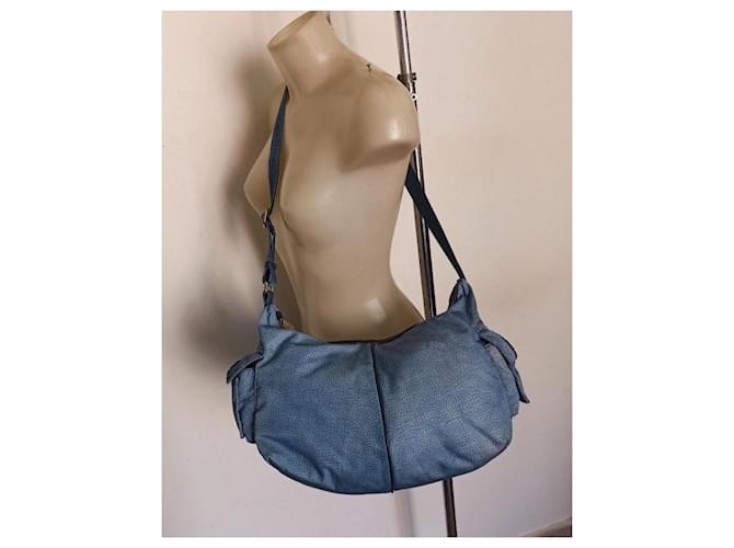 Autre Marque Borbonese borsa tracolla tote bag Blu chiaro - vista 3