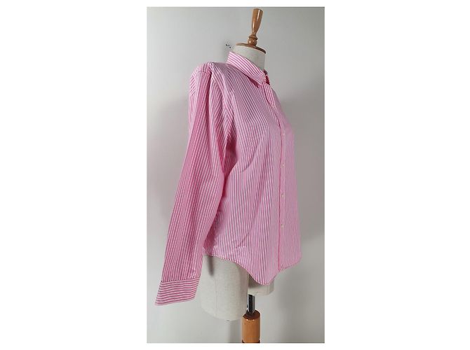 Top Ralph Lauren a rayas rosa y blanco de algodón - vista 3