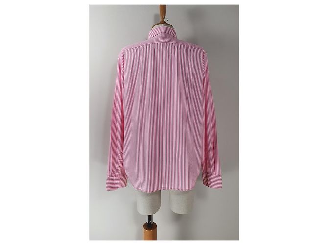 Top Ralph Lauren a rayas rosa y blanco de algodón - vista 4