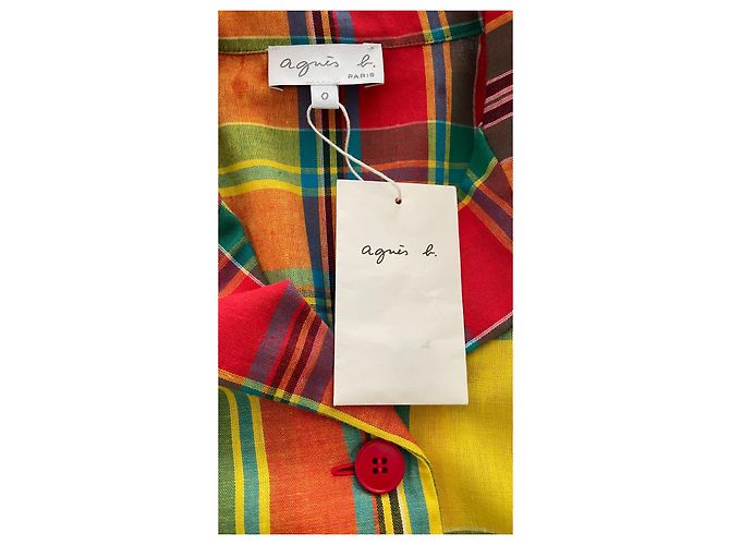 Giacca Agnès b. in madras multicolore cotone - vista 4