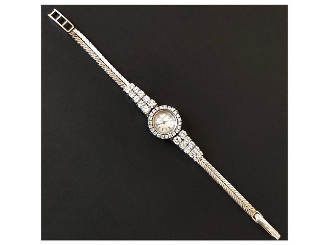 Montre Bijou Vacheron Constantin Mignon Diamants Or Blanc 18k - vue 4