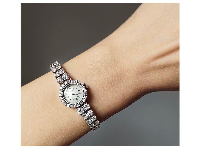 Montre Bijou Vacheron Constantin Mignon Diamants Or Blanc 18k - vue 5