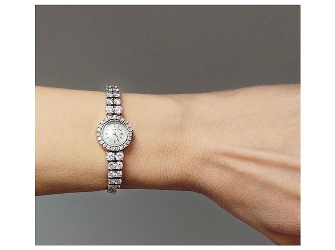 Montre Bijou Vacheron Constantin Mignon Diamants Or Blanc 18k - vue 6