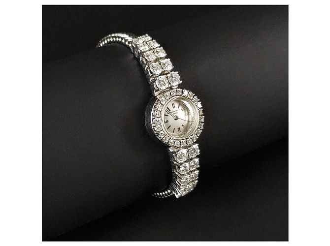 Montre Bijou Vacheron Constantin Mignon Diamants Or Blanc 18k - vue 7