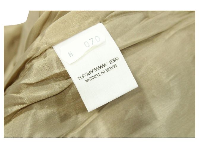 Apc EN.PAG.do. ceñido 3/4 Vestido con mangas de algodón marrón Castaño - vista 5