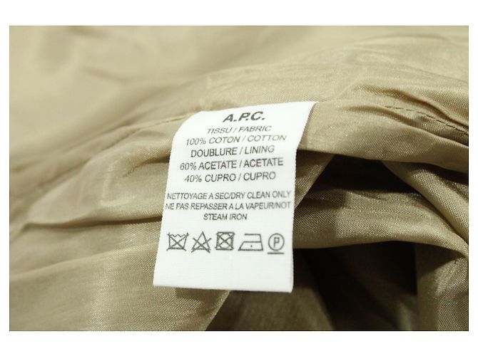Apc EN.PAG.do. ceñido 3/4 Vestido con mangas de algodón marrón Castaño - vista 6