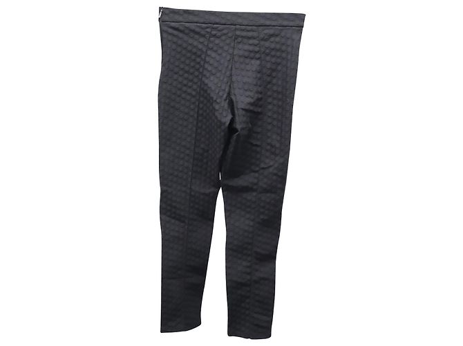 Max Mara Dotted Textured Pants in Grey Nylon Polyamide - view 2