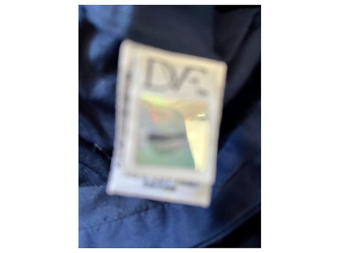Diane Von Furstenberg Abito DvF blu scuro Kit con ricamo occhiello - vista 6