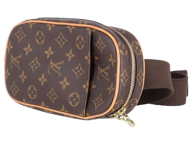 Borsa a tracolla Louis Vuitton Monogram Gange in pelle marrone - vista 2