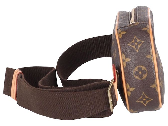 Borsa a tracolla Louis Vuitton Monogram Gange in pelle marrone - vista 3
