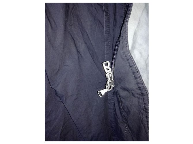 Bogner Classic Fit Light & Thin Dark Blue Cotton Summer Coat - view 14