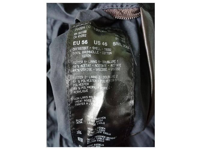 Bogner Classic Fit Light & Thin Dark Blue Cotton Summer Coat - view 15