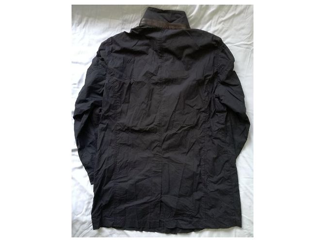 Bogner Classic Fit Light & Thin Dark Blue Cotton Summer Coat - view 8
