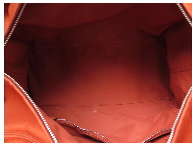 Hermès HERMES ACAPULCO MM CABAS EM LONA E BOLSA DE COURO LARANJA - vista 12