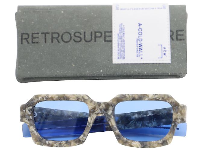 Autre Marque Occhiali da sole Retrosuperfuture A-COLD-WALL* x Cara Pebble in acetato multicolor - vista 7