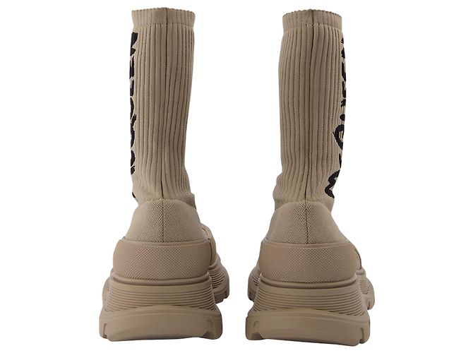 Alexander Mcqueen Botas Calcetín en Beige - vista 3