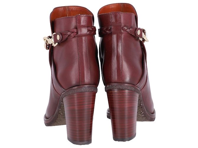 Botines Mulberry Dorset en Piel Burdeos - vista 4