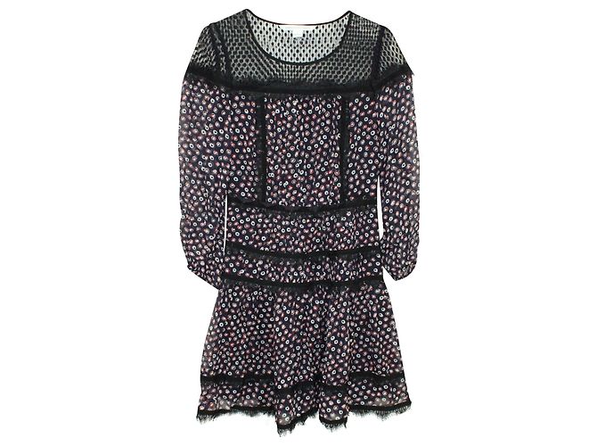 Vestido midi Jamie de Diane Von Furstenberg en seda multicolor - vista 2