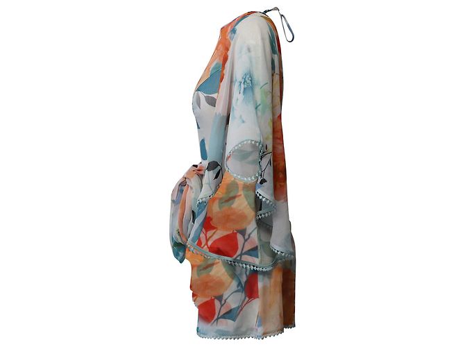 Autre Marque Macacão aberto nas costas Charo Ruiz com estampa floral em poliéster multicolorido Impressão em python - vista 2