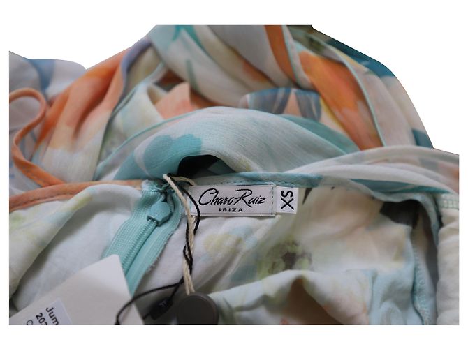 Autre Marque Macacão aberto nas costas Charo Ruiz com estampa floral em poliéster multicolorido Impressão em python - vista 7