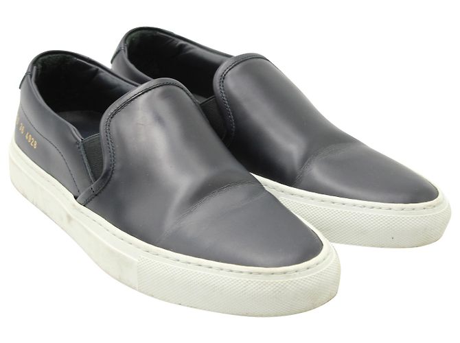 Autre Marque Sneakers Slip On Common Projects in Pelle Nera Nero - vista 3