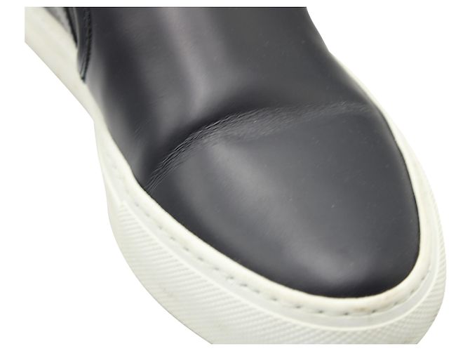 Autre Marque Sneakers Slip On Common Projects in Pelle Nera Nero - vista 7
