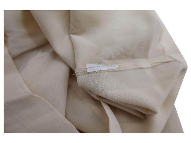 Vince Long Sleeve Flowy Blouse in Beige Viscose  Brown - view 5