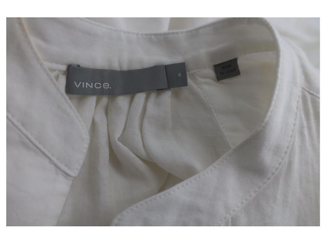 Camicetta Vince a maniche lunghe in cotone bianco - vista 4