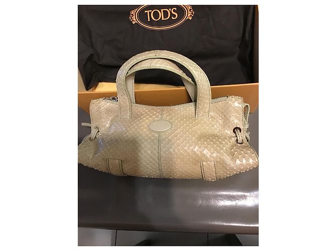 Mini Bolso Tod's Beige de Piel Patentada - vista 5