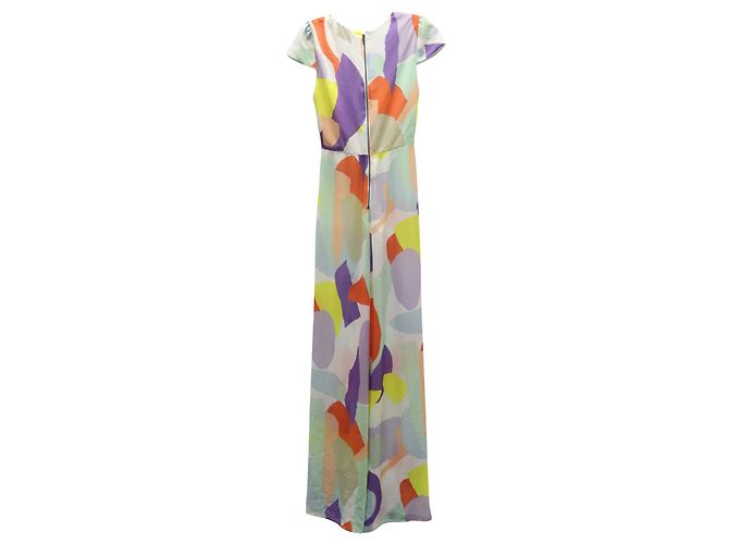 Alice + Olivia Tuta Alice & Olivia Sierra Geo Collage in Seta Multicolor - vista 2