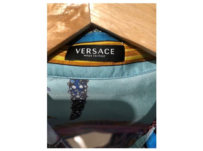 Gianni Versace Versace Tresor de la Mer Camisa de seda com estampa - vista 2