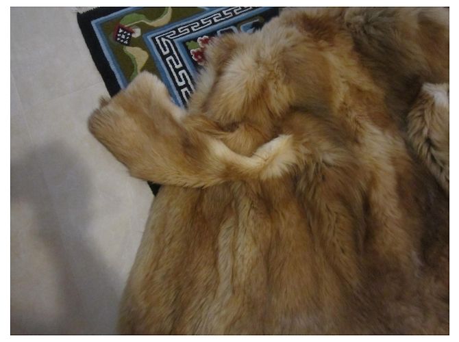 Autre Marque Chaqueta de pelo natural naranja - vista 10