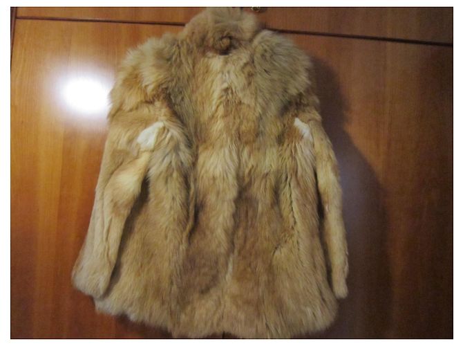 Autre Marque Chaqueta de pelo natural naranja - vista 2