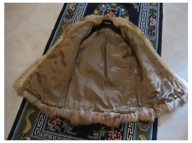 Autre Marque Chaqueta de pelo natural naranja - vista 4
