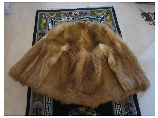 Autre Marque Chaqueta de pelo natural naranja - vista 9
