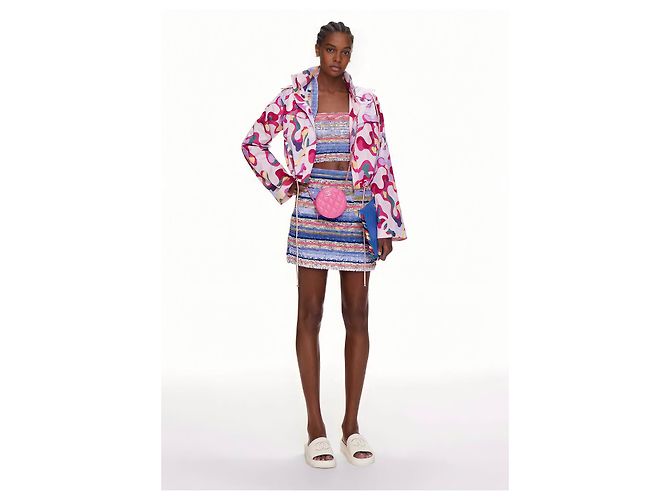Chaqueta de seda estampada Chanel Spring 2021 Multicolor - vista 17