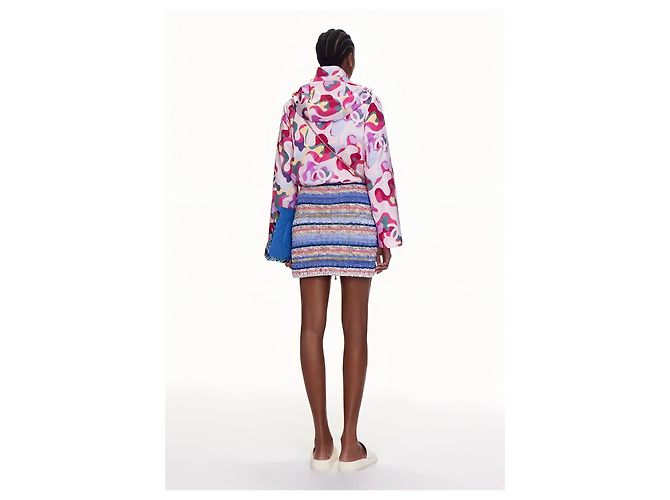 Chaqueta de seda estampada Chanel Spring 2021 Multicolor - vista 18