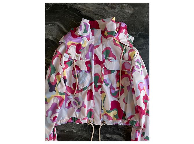 Chaqueta de seda estampada Chanel Spring 2021 Multicolor - vista 3