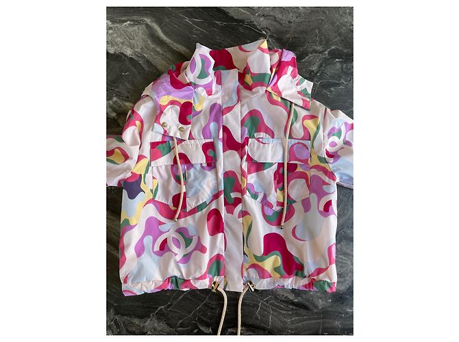 Chaqueta de seda estampada Chanel Spring 2021 Multicolor - vista 4