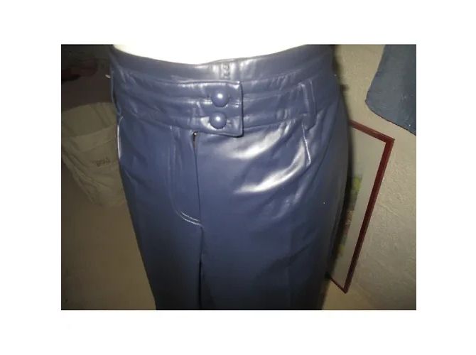 Autre Marque Manigance Hose Marineblau Polyurethan - Ansicht 6