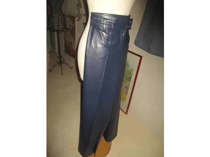 Autre Marque Manigance Hose Marineblau Polyurethan - Ansicht 8