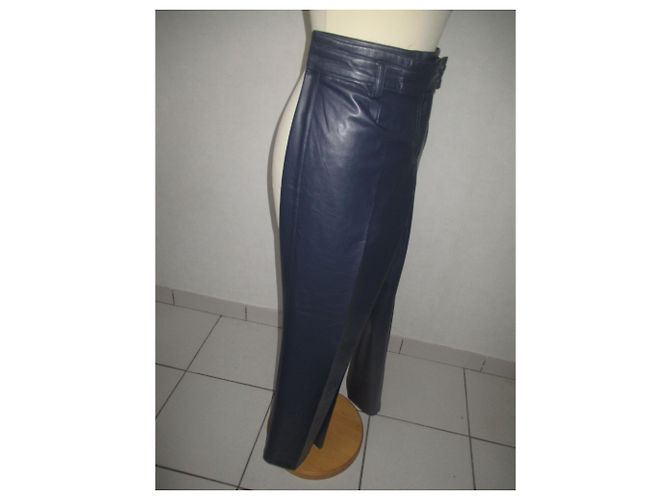 Autre Marque Manigance Hose Marineblau Polyurethan - Ansicht 2