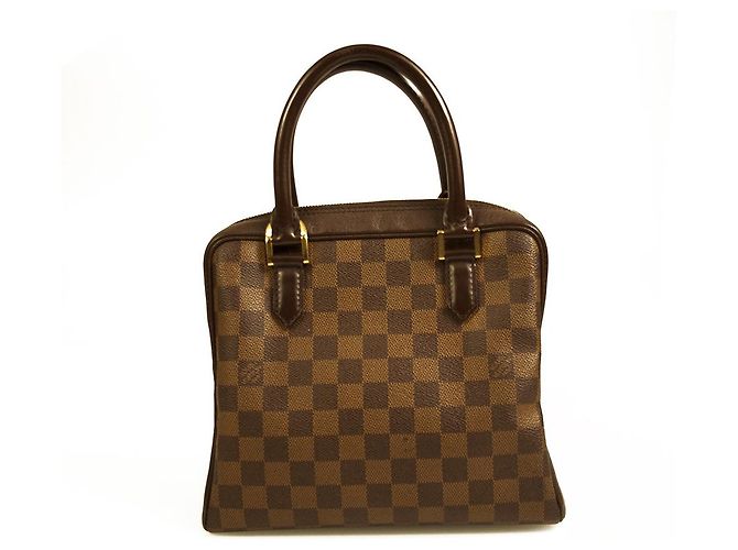 LOUIS VUITTON Borsa a mano Brera Damier Ebene marrone con manici foderati in pelle - vista 2