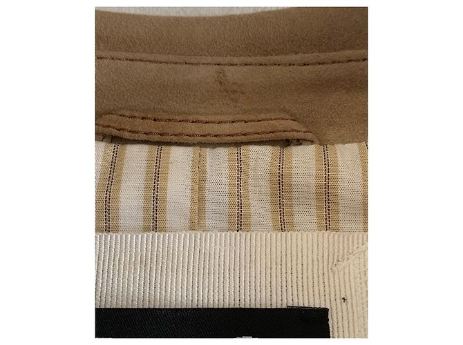 Dolce & Gabbana Chaqueta de piel de cabra beige - vista 15