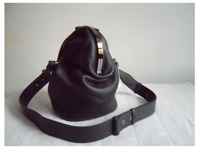 MAX MARA borsa a mano in vera pelle Nero - vista 13