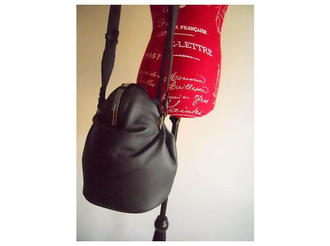 MAX MARA borsa a mano in vera pelle Nero - vista 17