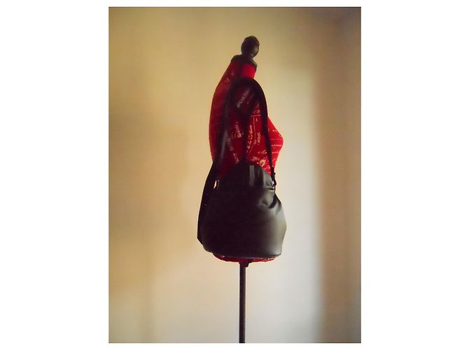 MAX MARA borsa a mano in vera pelle Nero - vista 19